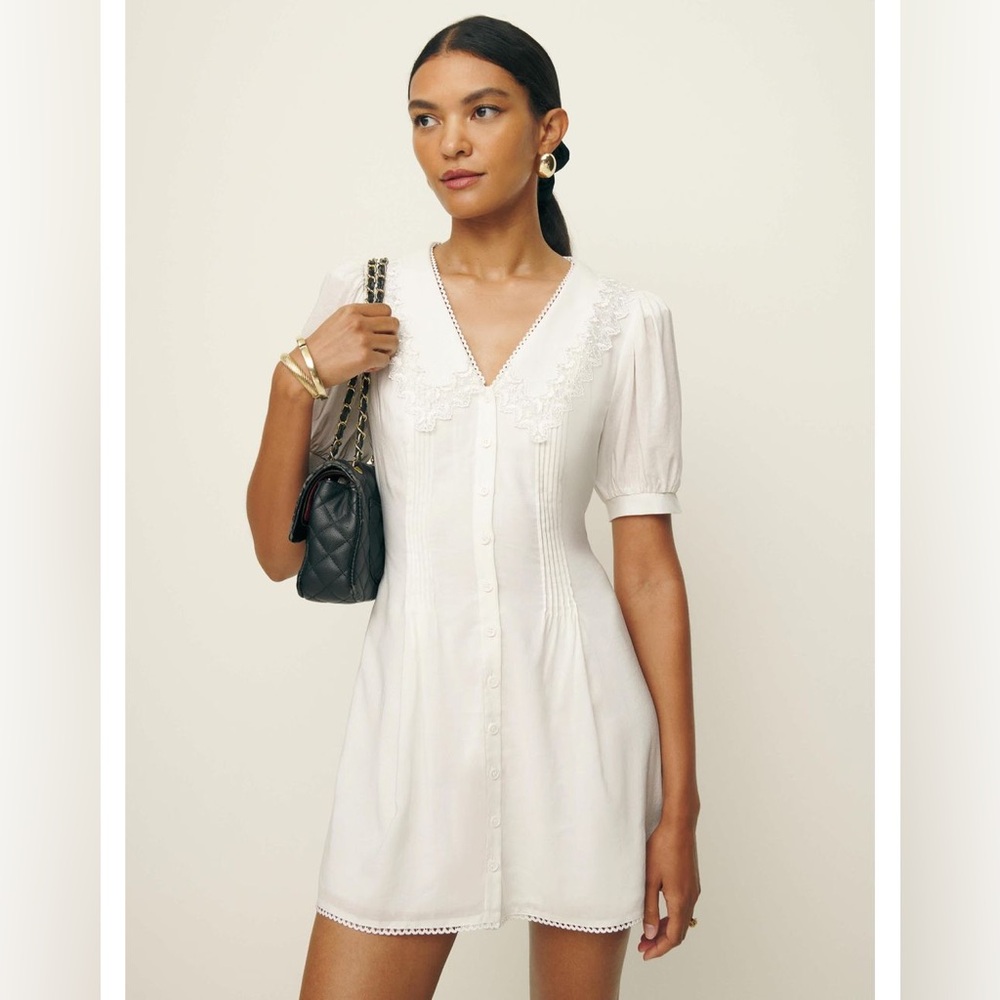 Reformation White Nonie Dress